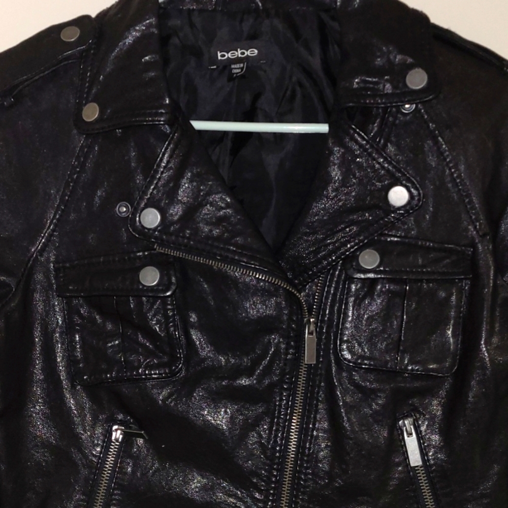 Bebe Leather Jacket - Picture 2 of 3